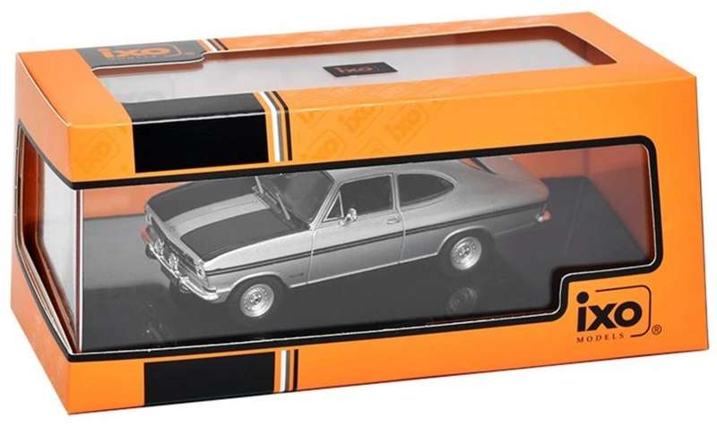 Opel Kadett B Rallye Coupe 1967 silver/black 1/43 IXO NEW+boxed #6182 instant wheels