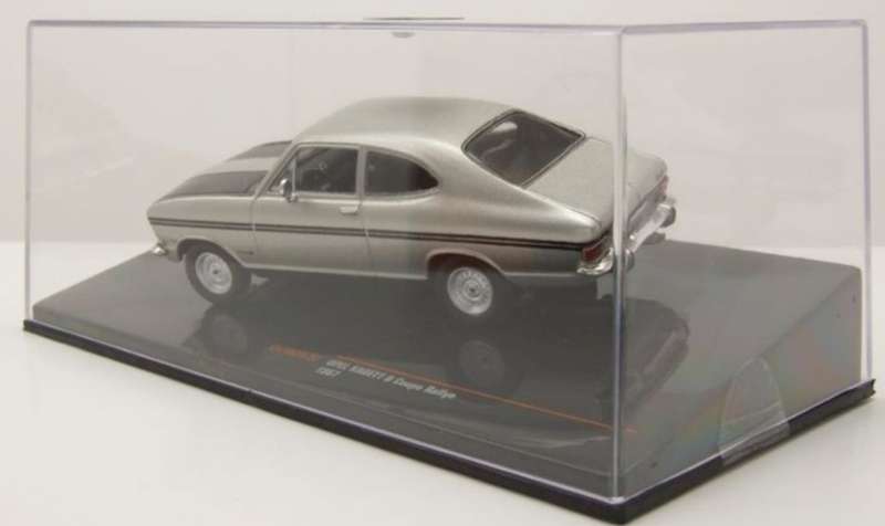 Opel Kadett B Rallye Coupe 1967 silver/black 1/43 IXO NEW+boxed #6182 instant wheels