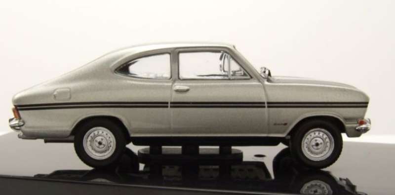 Opel Kadett B Rallye Coupe 1967 silver/black 1/43 IXO NEW+boxed #6182 instant wheels