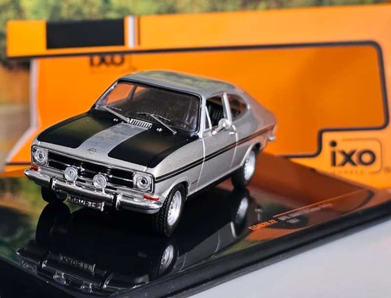 Opel Kadett B Rallye Coupe 1967 silver/black 1/43 IXO NEW+boxed #6182 instant wheels