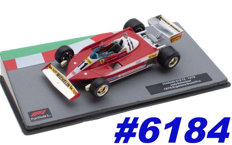 Ferrari 312T3 #11 F1 1979 World Champ Jody Scheckter 1/43 IXO/Altaya NEW+boxed #6184 instant wheels
