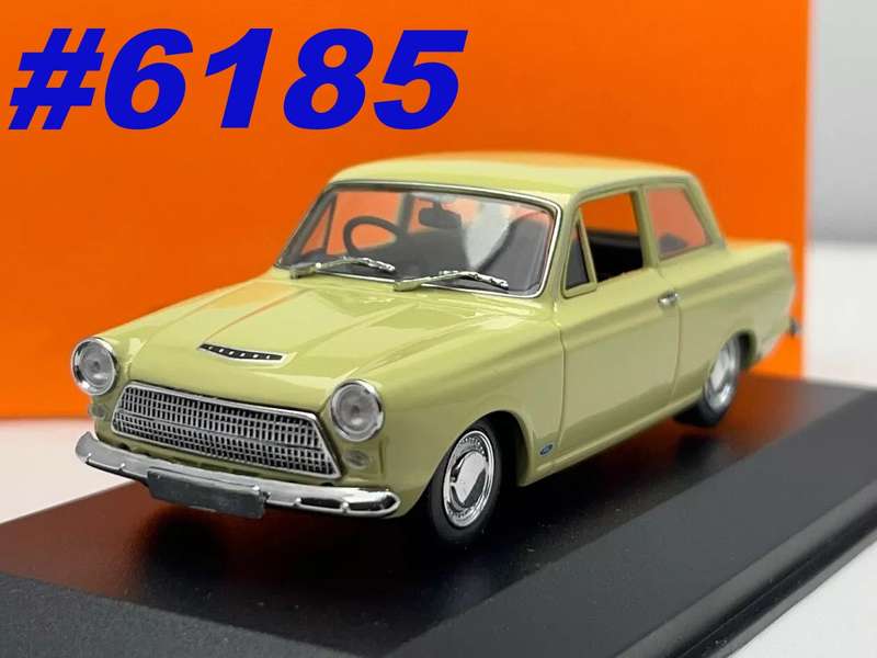 Ford Cortina Mk.I 1962 pale green 1/43 Maxichamps/Minichamps NEW+boxed #6185 instant wheels