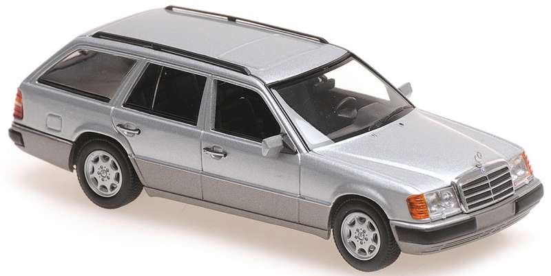 Mercedes-Benz 300TE (S124) silver 1990 1/43 Maxichamps NEW+boxed #6186 instant wheels