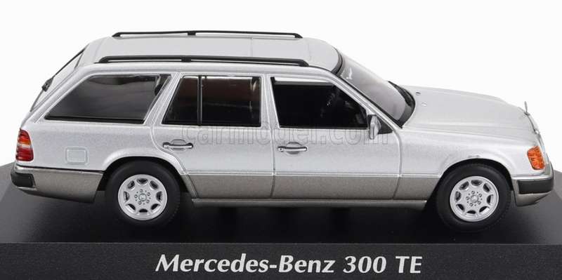 Mercedes-Benz 300TE (S124) silver 1990 1/43 Maxichamps NEW+boxed #6186 instant wheels