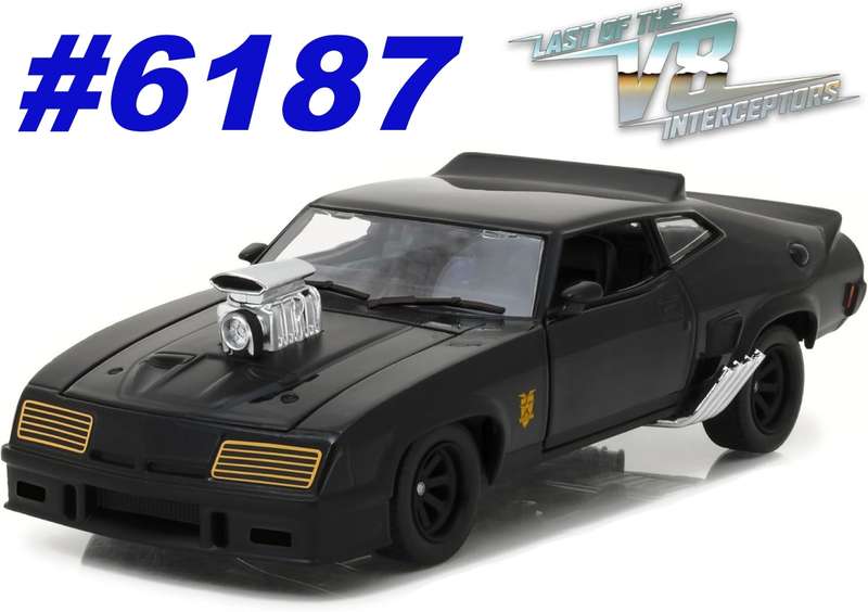 Ford Falcon XB '73 black LAST OF THE V8 INTERCEPTORS 1/43 Greenlight NEW+boxed #6187 instant wheels