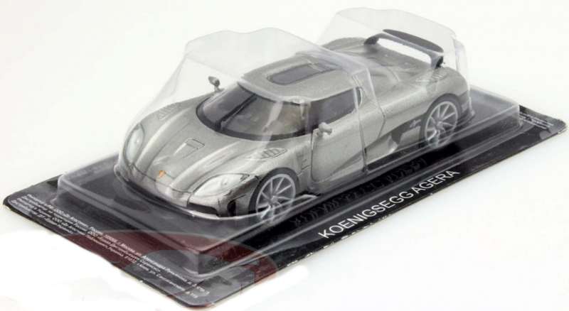 Koenigsegg Agera 2018 dark silver 1/43 Altaya/IXO NEWinBlister #6188 instant wheels