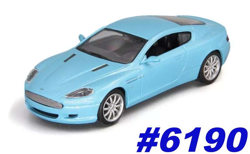 Aston Martin DB9 GT Vantage lt.blue metallic 1/43 D'Agostini/IXO NEWinBlister #6190 instant wheels