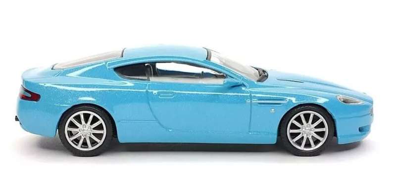 Aston Martin DB9 GT Vantage lt.blue metallic 1/43 D'Agostini/IXO NEWinBlister #6190 instant wheels