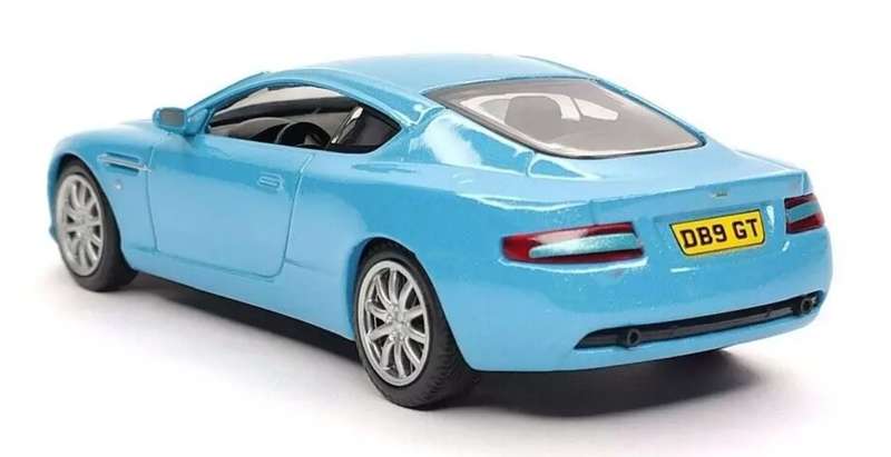 Aston Martin DB9 GT Vantage lt.blue metallic 1/43 D'Agostini/IXO NEWinBlister #6190 instant wheels
