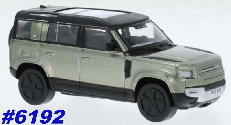 Land Rover Defender 110 2020/22 beige-metallic 1/43 Bburago NEW+boxed #6192 instant wheels