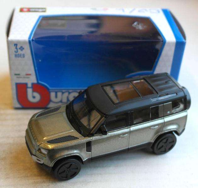 Land Rover Defender 110 2020/22 beige-metallic 1/43 Bburago NEW+boxed #6192 instant wheels