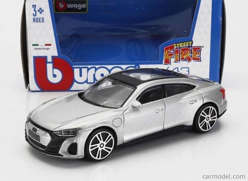 Audi RS e-tron GT 2022 metallic silver 1/43 Bburago NEW+boxed #6193 instant wheels