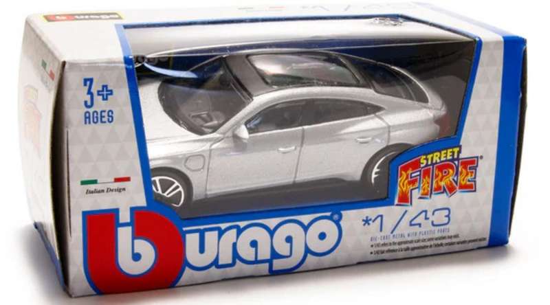 Audi RS e-tron GT 2022 metallic silver 1/43 Bburago NEW+boxed #6193 instant wheels