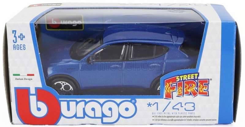 Alfa Romeo Tonale 2023 blue-metallic 1/43 Bburago NEW+boxed #6194 instant wheels