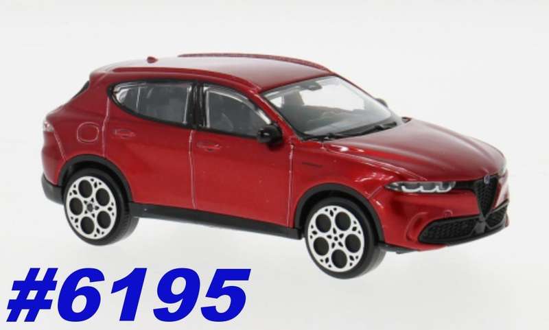 Alfa Romeo Tonale 2023 red-metallic 1/43 Bburago NEW+boxed #6195 instant wheels