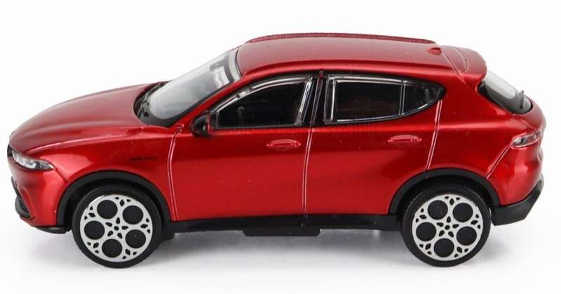 Alfa Romeo Tonale 2023 red-metallic 1/43 Bburago NEW+boxed #6195 instant wheels