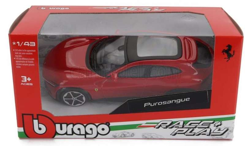 Ferrari Purosangue SUV 2022/23 red 1/43 Bburago NEW+boxed #6196 instant wheels