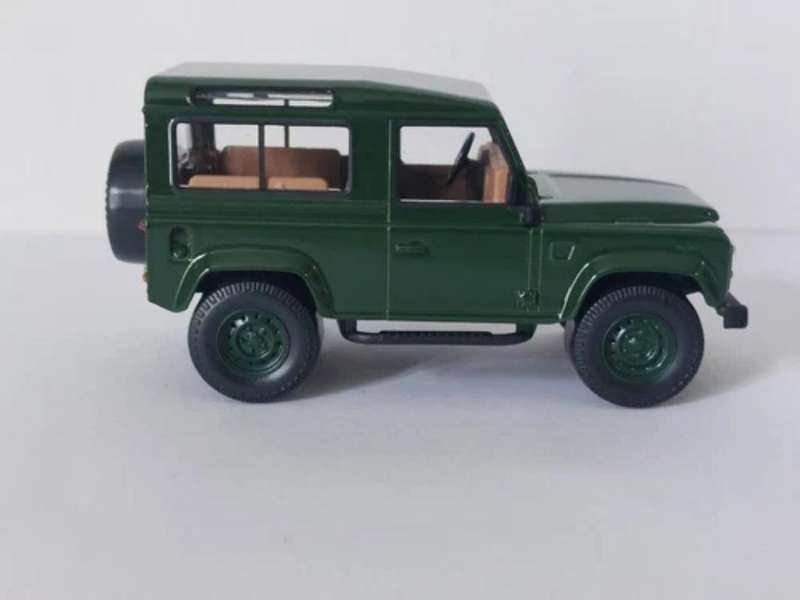 Land Rover Defender swb 1995 dark green 1/43 Norev Jet Car NEW+boxed #6198 instant wheels