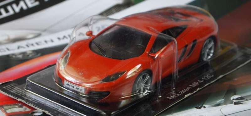 McLaren MP4-12C 2013 Volcano Orange (copper) 1/43 DeAgostini/IXO NEWinBlister #6200 instant wheels