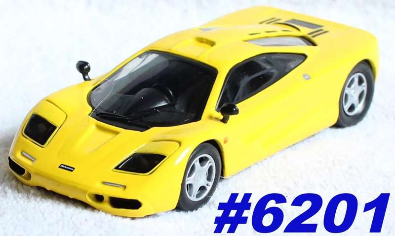 McLaren F1 yellow 1993 1/43 DeAgostini/IXO #6201 instant wheels