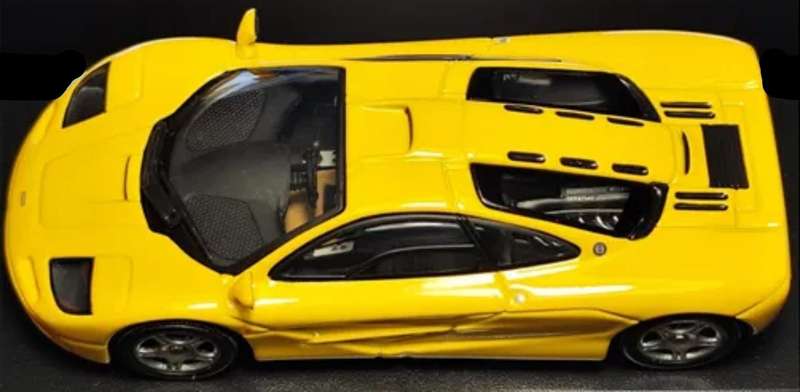 McLaren F1 yellow 1993 1/43 DeAgostini/IXO #6201 instant wheels