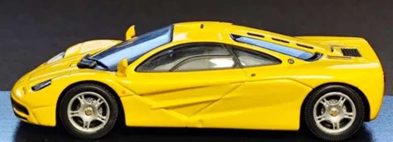 McLaren F1 yellow 1993 1/43 DeAgostini/IXO #6201 instant wheels