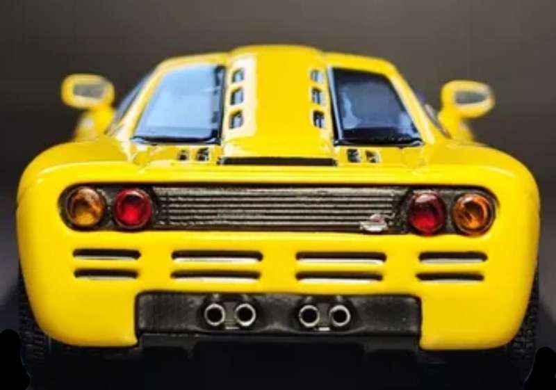 McLaren F1 yellow 1993 1/43 DeAgostini/IXO #6201 instant wheels