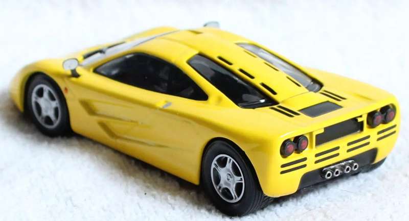 McLaren F1 yellow 1993 1/43 DeAgostini/IXO #6201 instant wheels