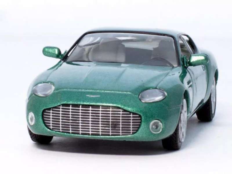 Aston Martin DB7 Zagato 2002 green-metallic 1/43 DeAgostini/IXO NEWinBlister #6202 instant wheels