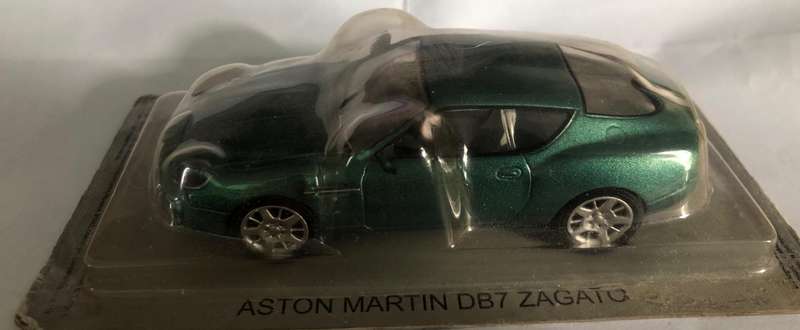 Aston Martin DB7 Zagato 2002 green-metallic 1/43 DeAgostini/IXO NEWinBlister #6202 instant wheels