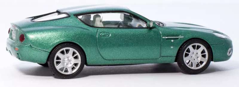 Aston Martin DB7 Zagato 2002 green-metallic 1/43 DeAgostini/IXO NEWinBlister #6202 instant wheels