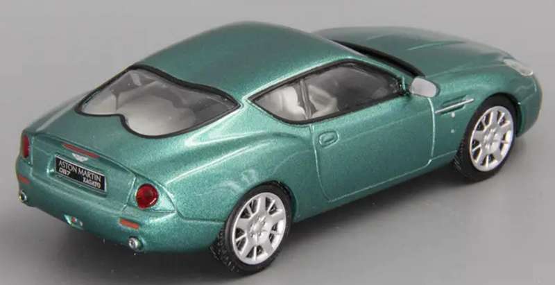 Aston Martin DB7 Zagato 2002 green-metallic 1/43 DeAgostini/IXO NEWinBlister #6202 instant wheels