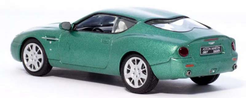 Aston Martin DB7 Zagato 2002 green-metallic 1/43 DeAgostini/IXO NEWinBlister #6202 instant wheels
