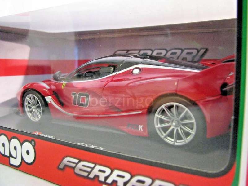 Ferrari FXX K 2014 black+red 1/43 NEW+boxed Bburago #6205 instant wheels