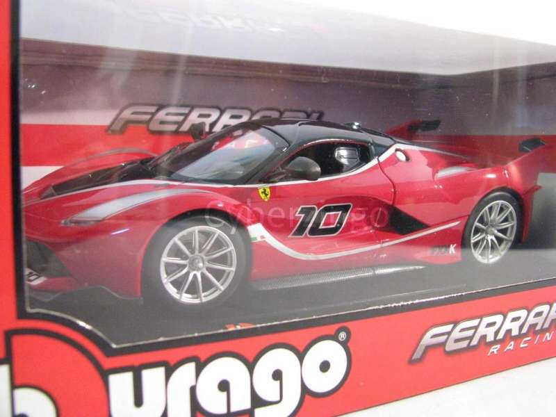Ferrari FXX K 2014 black+red 1/43 NEW+boxed Bburago #6205 instant wheels