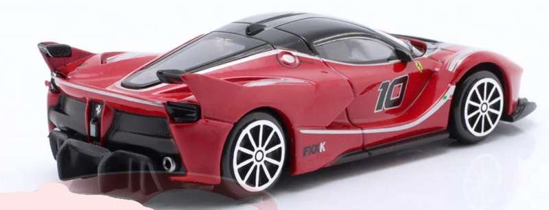 Ferrari FXX K 2014 black+red 1/43 NEW+boxed Bburago #6205 instant wheels