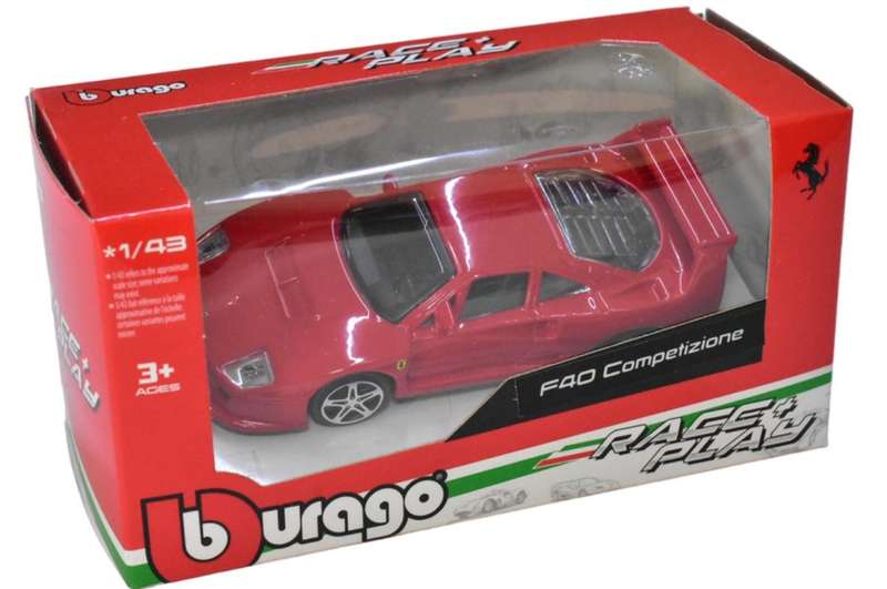 Ferrari F40 Competizione 1987 red 1/43 Bburago NEW+boxed #6206 instant wheels 565.00
