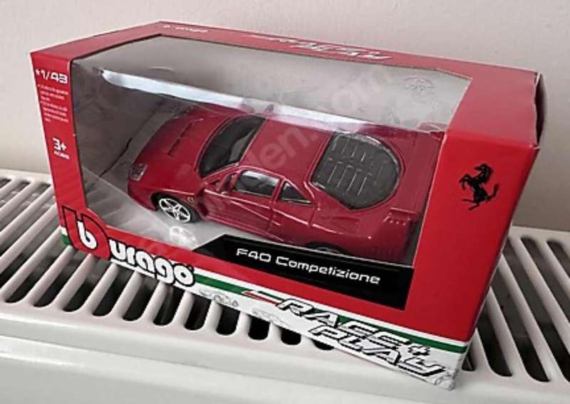 Ferrari F40 Competizione 1987 red 1/43 Bburago NEW+boxed #6206 instant wheels 565.00