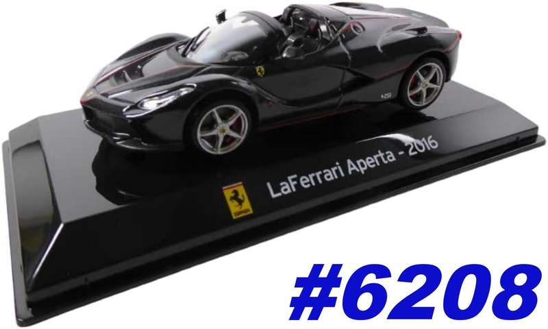 Ferrari LaFerrari Aperta 2016 black-metallic 1/43 Altaya/IXO #6208 instant wheels