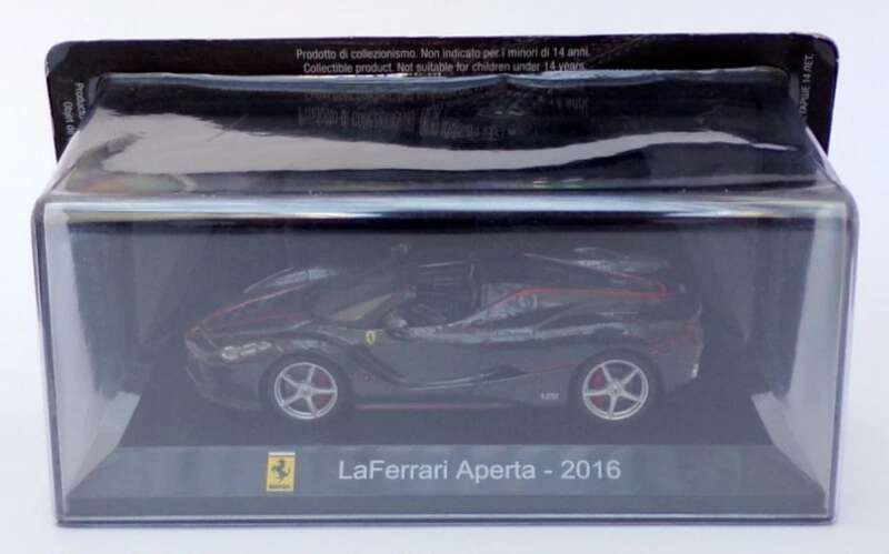 Ferrari LaFerrari Aperta 2016 black-metallic 1/43 Altaya/IXO #6208 instant wheels