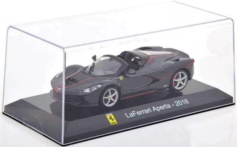 Ferrari LaFerrari Aperta 2016 black-metallic 1/43 Altaya/IXO #6208 instant wheels