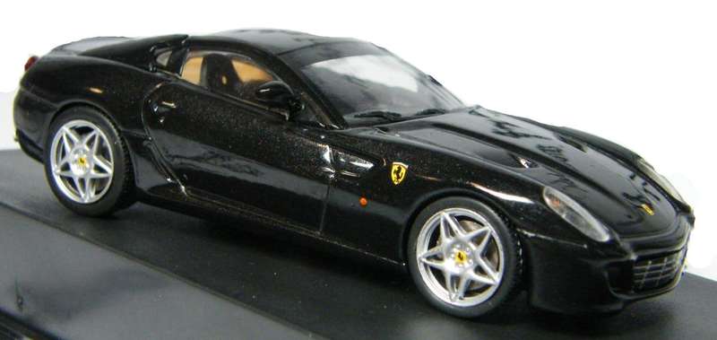 Ferrari 599 GTB Fiorano 2006 black 1/43 Altaya/IXO NEW+boxed #6210 instant wheels