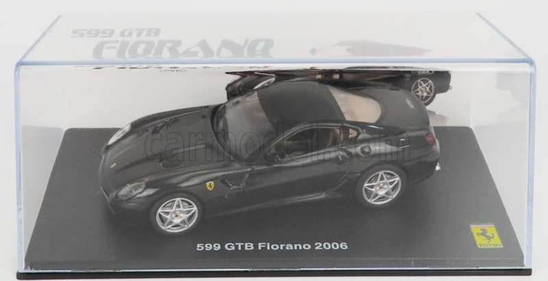 Ferrari 599 GTB Fiorano 2006 black 1/43 Altaya/IXO NEW+boxed #6210 instant wheels