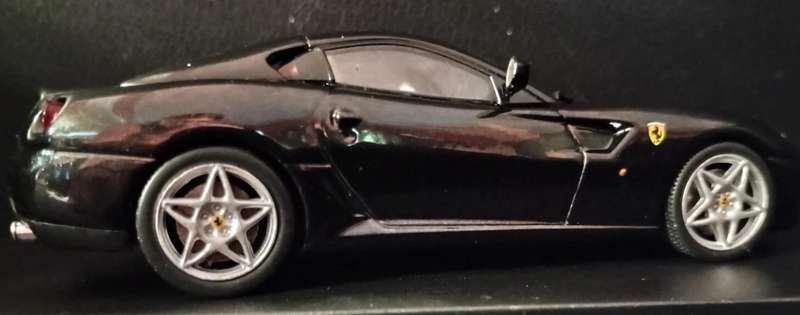 Ferrari 599 GTB Fiorano 2006 black 1/43 Altaya/IXO NEW+boxed #6210 instant wheels