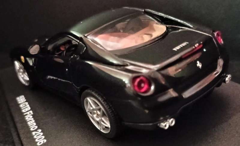 Ferrari 599 GTB Fiorano 2006 black 1/43 Altaya/IXO NEW+boxed #6210 instant wheels