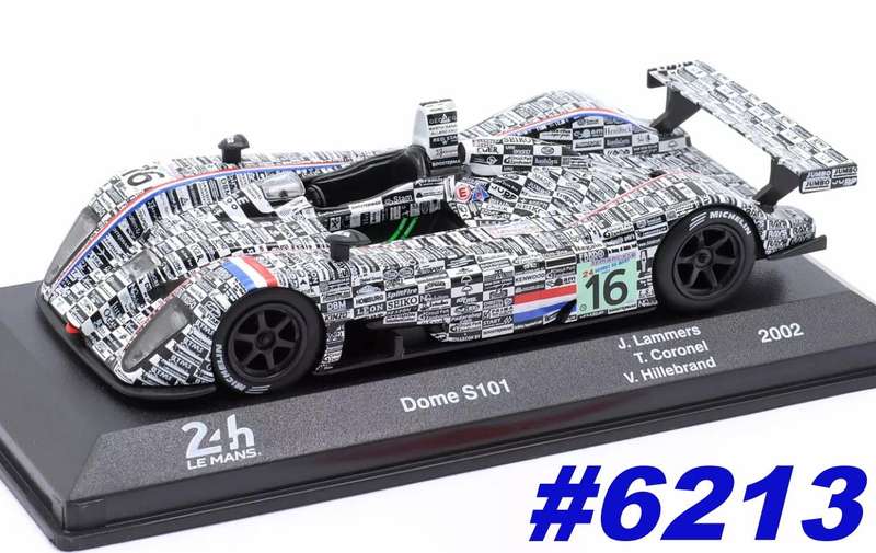 Dome S101 #16 8th 24h LeMans 2002 (Lammers et al) 1/43 Altaya/IXO NEW+boxed #6213 instant wheels