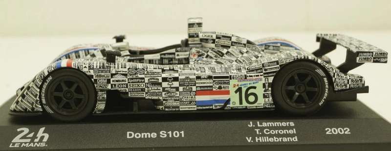 Dome S101 #16 8th 24h LeMans 2002 (Lammers et al) 1/43 Altaya/IXO NEW+boxed #6213 instant wheels