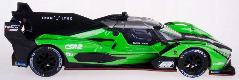 Lamborghini SC63 LMDh (#63) 2023 green 1/43 Bburago NEW+boxed #6217 instant wheels