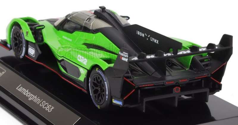 Lamborghini SC63 LMDh (#63) 2023 green 1/43 Bburago NEW+boxed #6217 instant wheels