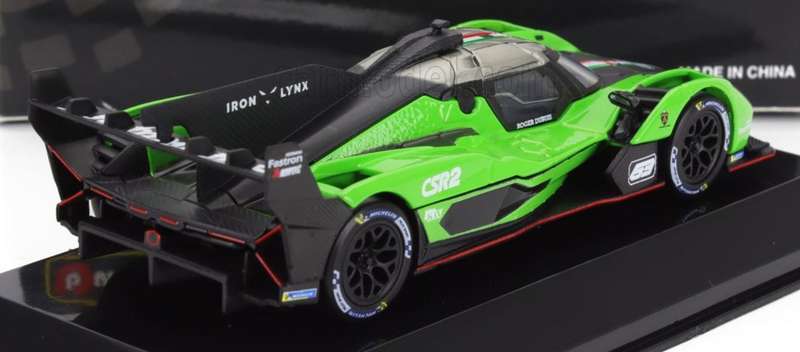 Lamborghini SC63 LMDh (#63) 2023 green 1/43 Bburago NEW+boxed #6217 instant wheels